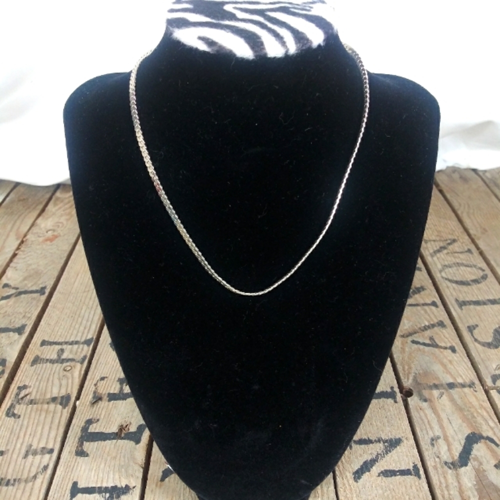 3/$40 Vintage 1970s Silver Necklace, Unisex